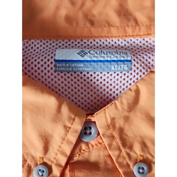 Columbia PFG Omni Shade Shirt Mens X-Large Long Sleeve Fishing Hiking Button Up - Picture 15 of 16